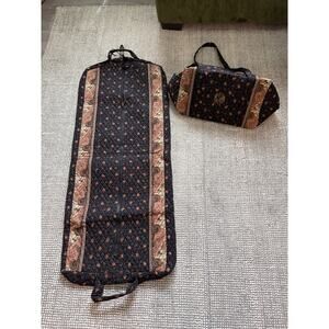 Vera Bradley travel set garnet bag & duffle bag monogrammed